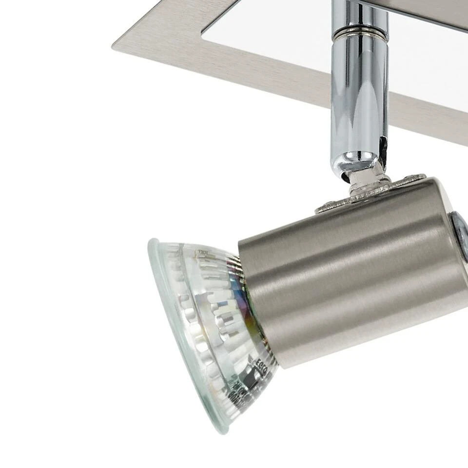 EGLO Rottelo - Plafondspots - 2 Lichts - Nikkel-Mat, Chroom 3 EGLO Rottelo - Plafondspots - 2 Lichts - Nikkel-Mat, Chroom - Afbeelding 3