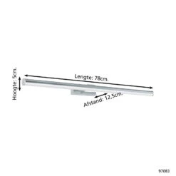 EGLO Vadumi Wandlamp - LED - 78 Cm - Grijs/Wit -Leen Bakker 1000076816 0103