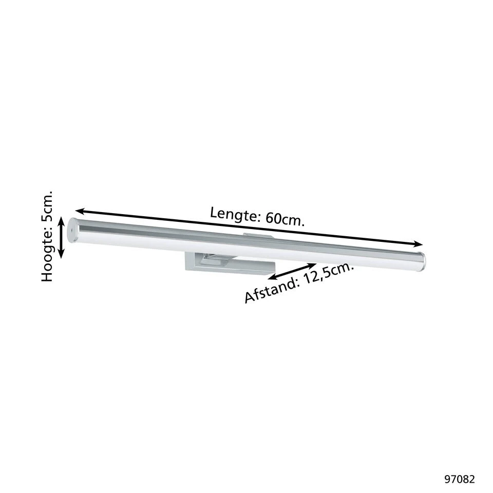 EGLO Vadumi Wandlamp - LED - 60 Cm - Grijs/Wit 4 EGLO Vadumi Wandlamp - LED - 60 Cm - Grijs/Wit - Afbeelding 4