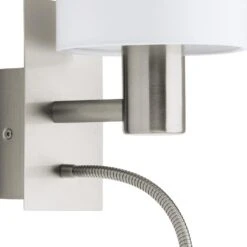 EGLO Pasteri Wandlamp - E27;LED - 38 Cm - Grijs/Wit -Leen Bakker 1000076836 0102