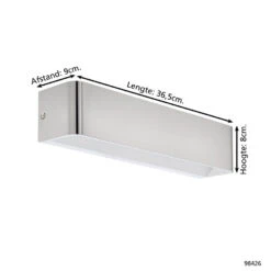 EGLO Sania 4 Wandlamp - LED - 36,5 Cm - Grijs -Leen Bakker 1000076840 0103