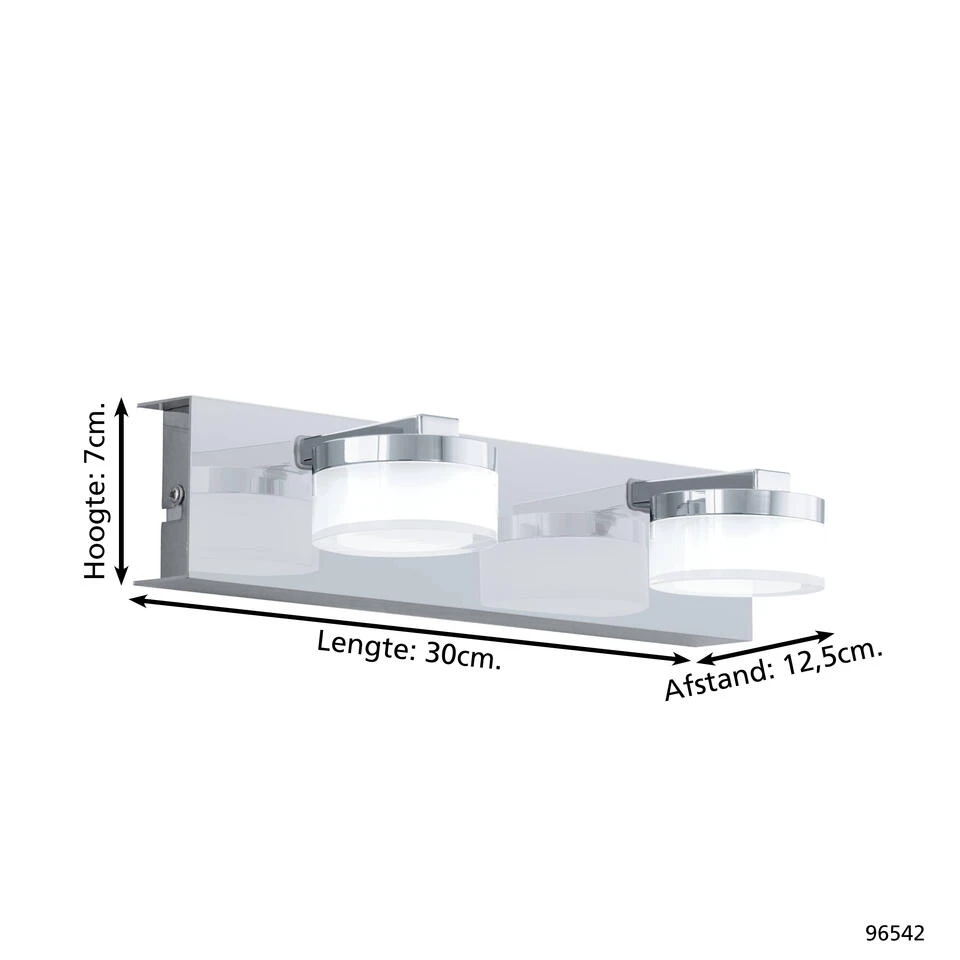 EGLO Romendo 1 Wandlamp - LED - 30 Cm - Grijs - Dimbaar 4 EGLO Romendo 1 Wandlamp - LED - 30 Cm - Grijs - Dimbaar - Afbeelding 4