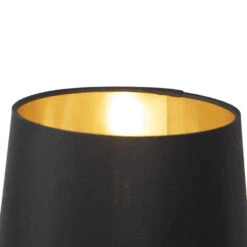 QAZQA Moderne Tafellamp Zwart - Lofty -Leen Bakker 1000077139 0102