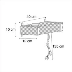 QAZQA Industriële Wandlamp Hout USB - Reena -Leen Bakker 1000077154 0102