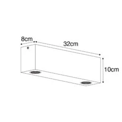 QAZQA Landelijke Plafondspot Vintage Hout 2-lichts - Bloc 6 QAZQA Landelijke Plafondspot Vintage Hout 2-lichts - Bloc -Leen Bakker 1000078719 0102