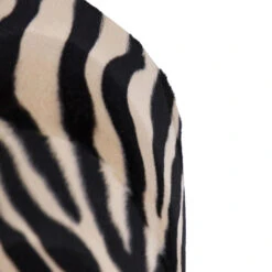 QAZQA Velours Lampenkap Zebra Dessin 35/35/20 Gouden Binnenkant -Leen Bakker 1000078791 0103