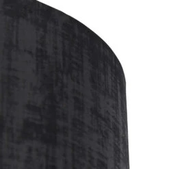 QAZQA Velours Lampenkap Zwart 50/50/25 -Leen Bakker 1000078793 0103