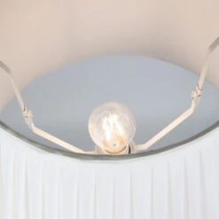 QAZQA Plisse Lampenkap Wit 35/20 Cm -Leen Bakker 1000078797 0103