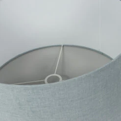 QAZQA Stoffen Lampenkap Lichtblauw 50/50/25 -Leen Bakker 1000078799 0103
