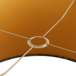 QAZQA Velours Lampenkap Pauw Groen 50/50/25 Gouden Binnenkant -Leen Bakker 1000078801 0103