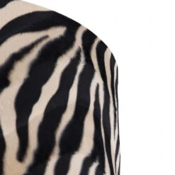 QAZQA Velours Lampenkap Zebra Dessin 40/40/40 Gouden Binnenkant -Leen Bakker 1000078805 0103