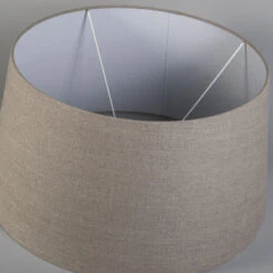 QAZQA Linnen Lampenkap Grijs 55/45/28 -Leen Bakker 1000078810 0103