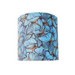 QAZQA Velours Lampenkap Vlinder Dessin 25/25/25 Gouden Binnenkant -Leen Bakker 1000078815 0103