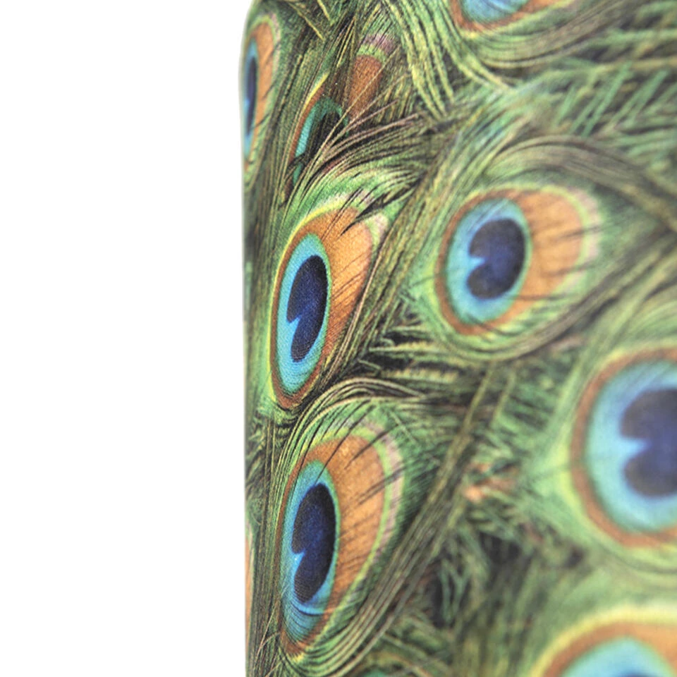 QAZQA Velours Lampenkap Pauw Dessin 50/50/25 Met Gouden Binnenkant 2 QAZQA Velours Lampenkap Pauw Dessin 50/50/25 Met Gouden Binnenkant - Afbeelding 2