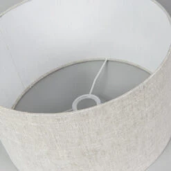 QAZQA Stoffen Lampenkap Lichtgrijs 35/35/20 -Leen Bakker 1000078826 0103