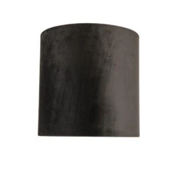 QAZQA Lampenkap Velours 25/25/25 Zwart - Goud -Leen Bakker 1000078833 0103