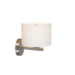 QAZQA Moderne Wandlamp Wit Rond - VT 1