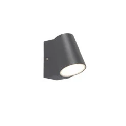 QAZQA Buitenlamp Antraciet Met Licht-donker Sensor Incl. LED - Uma