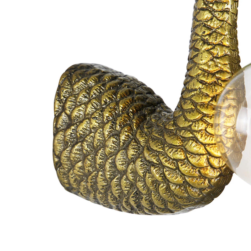 QAZQA Vintage Wandlamp Messing - Animal Camel Bird 2 QAZQA Vintage Wandlamp Messing - Animal Camel Bird - Afbeelding 2