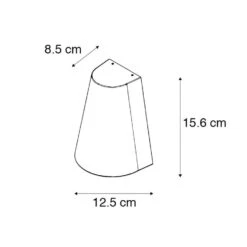 QAZQA Moderne Wandlamp Donker Grijs IP44 - Dreamy -Leen Bakker 1000078888 0102