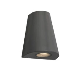 QAZQA Moderne Wandlamp Donker Grijs IP44 - Dreamy