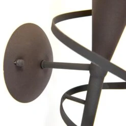 QAZQA Landelijk Wandlamp Roestbruin Met Creme Glas - Castle -Leen Bakker 1000078895 0103