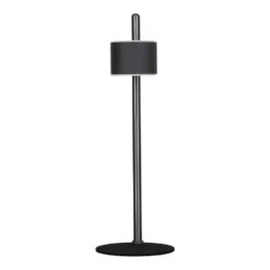 Giga Meubel Tafellamp Zwart - Metaal - 17x17x51.5cm - Lamp Milano -Leen Bakker 1000079187 0102