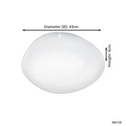 EGLO connect.z Sileras-Z Smart Plafondlamp - Ø 43 cm - Wit - RGB -Leen Bakker 1000080249 0103