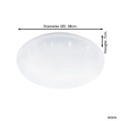 EGLO connect.z Caminales-Z Smart Plafondlamp  - 24 cm - Zwart - RGB -Leen Bakker 1000080269 0103