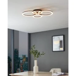 EGLO connect.z Parrapos-Z Smart Plafondlamp - 61,5 cm - Zwart/Wit -Leen Bakker 1000080284 0104