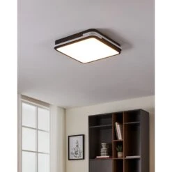 EGLO connect.z Genovese-Z Smart Plafondlamp - 47 cm - Zwart/Wit - RGB -Leen Bakker 1000080291 0104