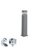 QAZQA Moderne Buitenpaal Grijs 80 Cm Incl. LED IP55 - Ester