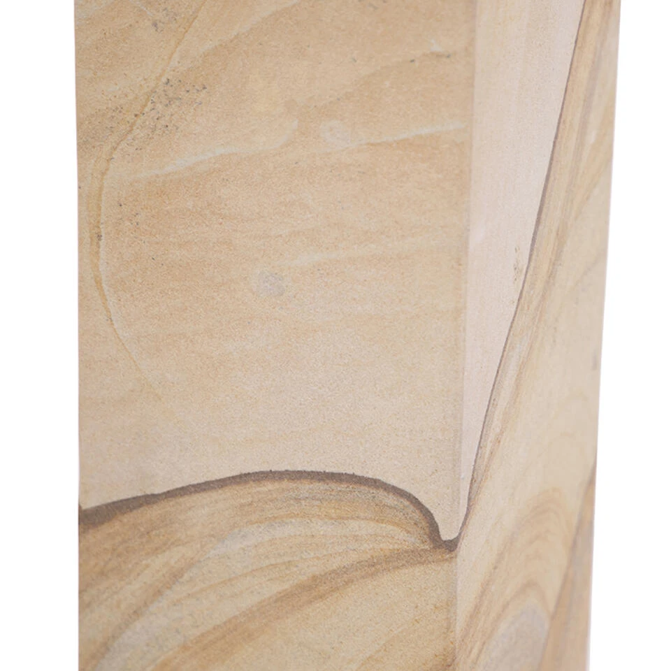 QAZQA Moderne Staande Buitenlamp Zandsteen 70 Cm - Grumpy 4 QAZQA Moderne Staande Buitenlamp Zandsteen 70 Cm - Grumpy - Afbeelding 4