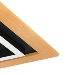 EGLO Tirrenara Plafondlamp - LED - 37 Cm - Zwart/Bruin/Wit - Dimbaar -Leen Bakker 1000082240 0101