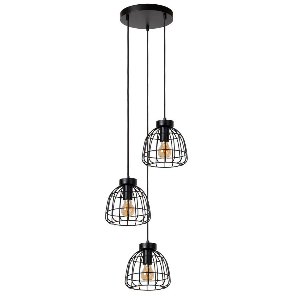 Lucide FILOX Hanglamp - Zwart 2 Lucide FILOX Hanglamp - Zwart - Afbeelding 2
