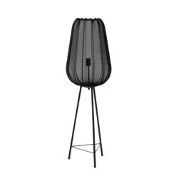 Vloerlamp Plumeria - Zwart - Ø42x132 Cm