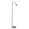 Vloerlamp Rakel - Zwart/Glas - 45x28x160 Cm