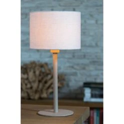 Cilinder Lampenkap Livigno - Eiwit - Ø25cm -Leen Bakker 1000082795 0110