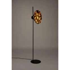 Giga Meubel Vloerlamp Zwart - 30x39x158cm - Katoen - Lamp Jaylee -Leen Bakker 1000084160 0103
