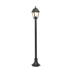 QAZQA Klassieke Lantaarn Zwart 122 Cm IP44 - Capital