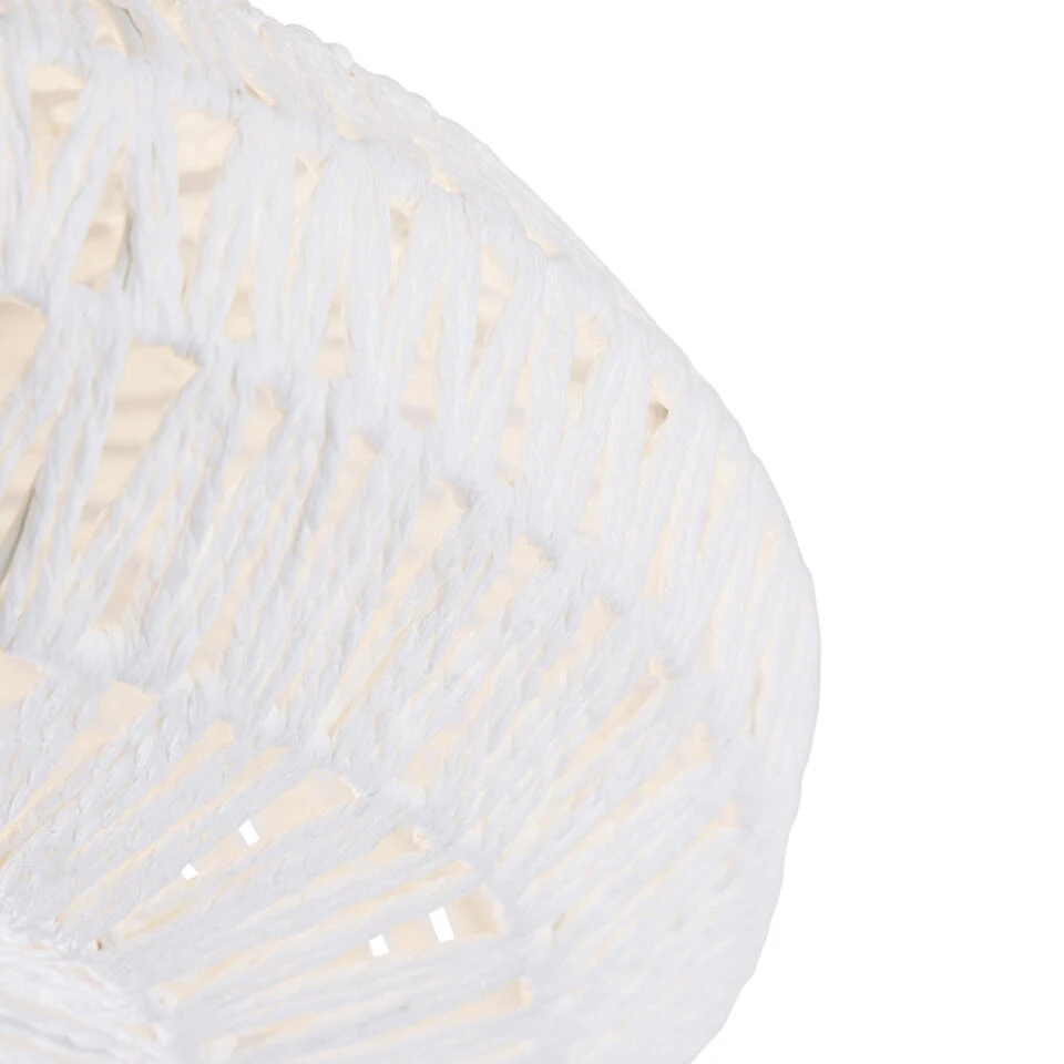 QAZQA Retro Plafondlamp Wit - Lina 2 QAZQA Retro Plafondlamp Wit - Lina - Afbeelding 2