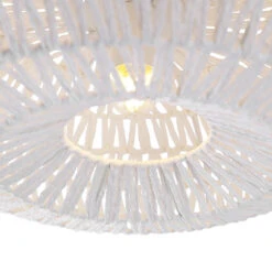 QAZQA Retro Plafondlamp Wit - Lina 7 QAZQA Retro Plafondlamp Wit - Lina -Leen Bakker 1000084739 0103