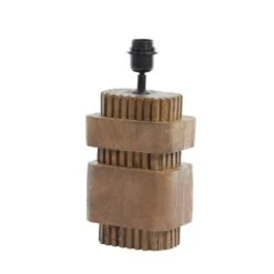 Lampvoet Sakura - Bruin - 17x13x37cm -Leen Bakker 1000085343 0110