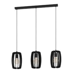 EGLO Bajazzara Hanglamp - E27 - 89 Cm - Zwart