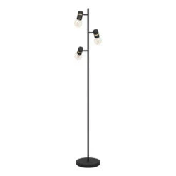 EGLO Lurone Vloerlamp - E27 - 160 Cm - Zwart/Koper