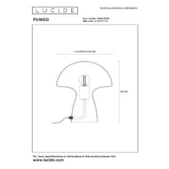 Lucide FUNGO Tafellamp - Roze -Leen Bakker 1000086023 0102