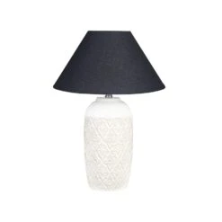 Beliani Tafellamp TELIRE - Beige Keramiek