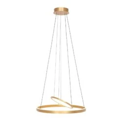 Steinhauer Hanglamp Ringlux - 2 Lichts - 60x150 Cm - Mat Goud 6 Steinhauer Hanglamp Ringlux - 2 Lichts - 60x150 Cm - Mat Goud -Leen Bakker 1000089765 0102