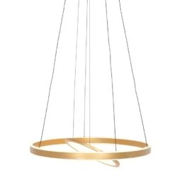 Steinhauer Hanglamp Ringlux - 2 Lichts - 60x150 Cm - Mat Goud