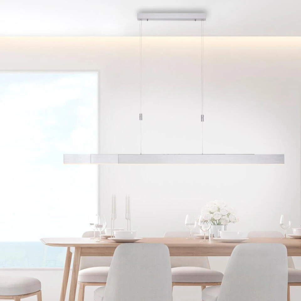 Paul Neuhaus Hanglamp E-Slide - 3 Lichts - 120-200 X200 Cm - Mat Chroom 2 Paul Neuhaus Hanglamp E-Slide - 3 Lichts - 120-200 X200 Cm - Mat Chroom - Afbeelding 2